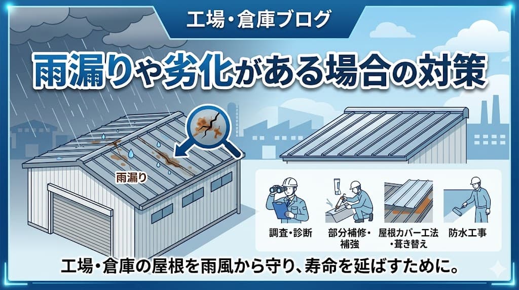 雨漏りや劣化がある場合の対策