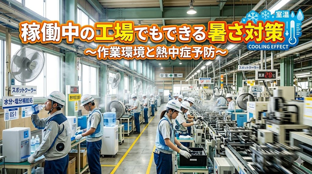 稼働中の工場でもできる暑さ対策とは?