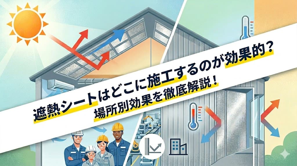 遮熱シートはどこに施工するのが効果的?