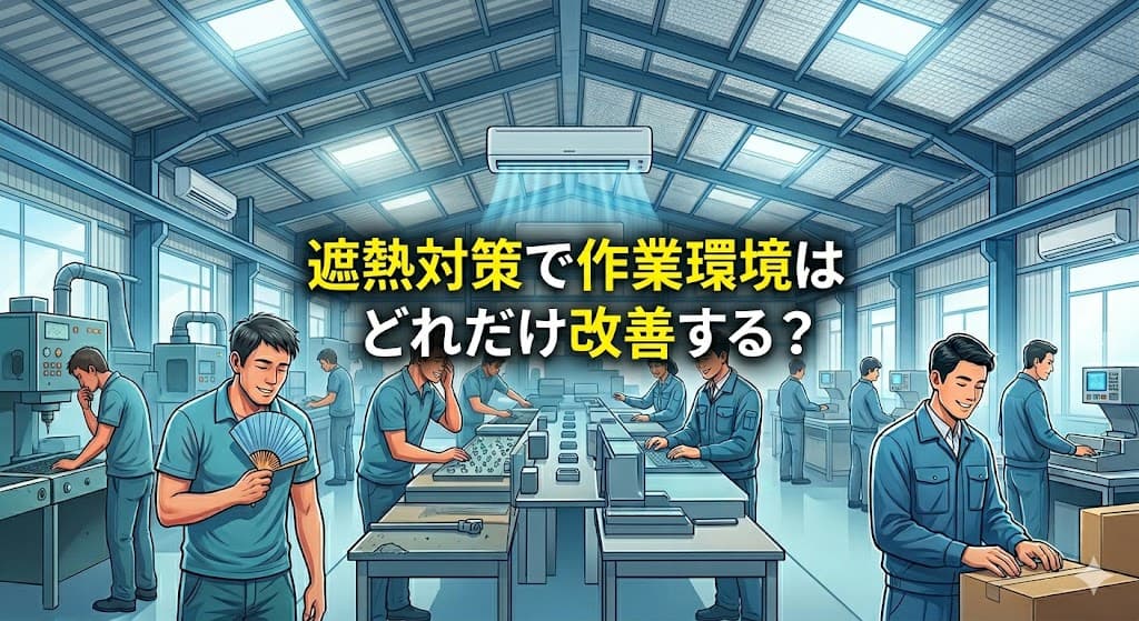 遮熱対策で作業環境はどれだけ改善する?