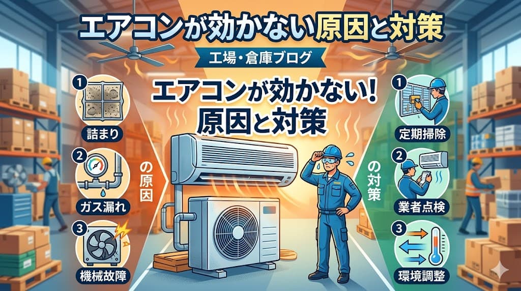 エアコンが効かない原因と対策