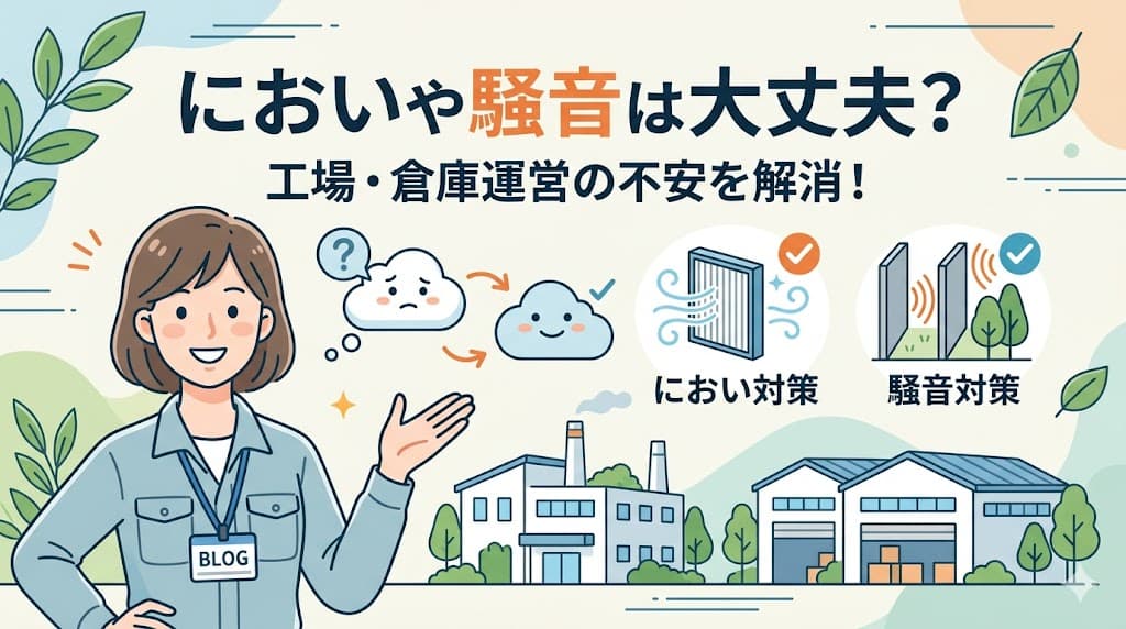 においや騒音は大丈夫?