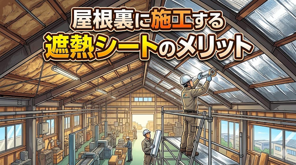 屋根裏に施工する遮熱シートのメリット